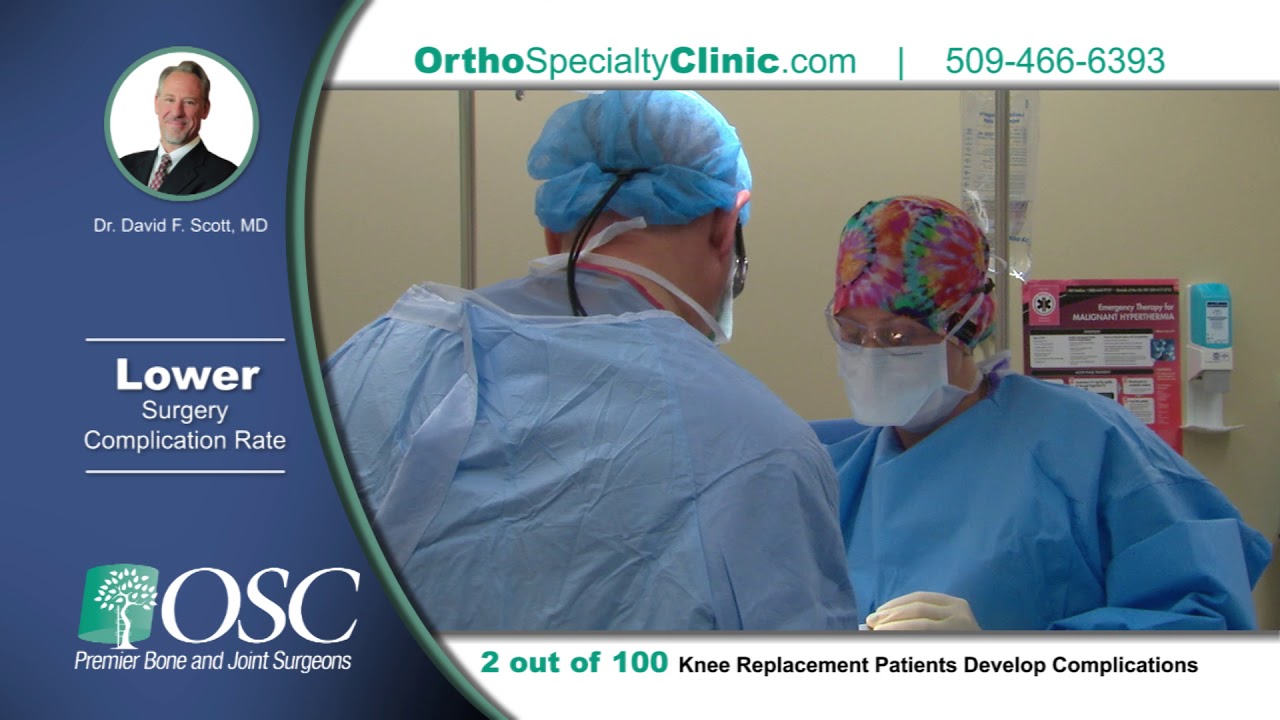 Orthopaedic Specialty Center specializes in knee and hip replacements.